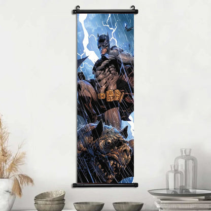 DC Batman Hanging Scroll Poster Movie Wallpaper Wall Artwork Canvas Painting Home Decoration Art Print Bedroom Decor Gift