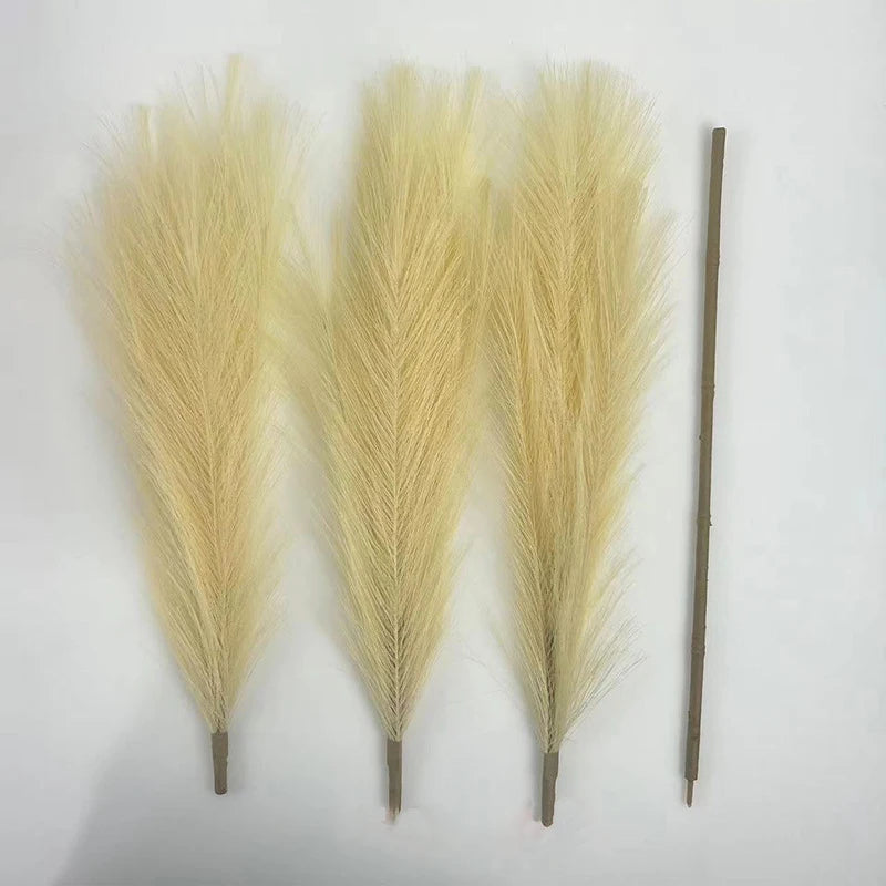 110cm Large Artificial Pampas Grass Fluffy Faux Pampas Grass For Vase Home Wedding Boho Decor Fake Flowers Plants for Decoration
