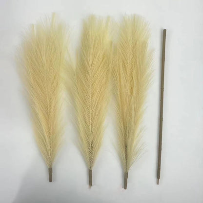 110cm Large Artificial Pampas Grass Fluffy Faux Pampas Grass For Vase Home Wedding Boho Decor Fake Flowers Plants for Decoration