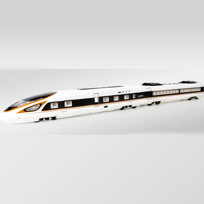 1:87 Alloy Diecast FUXING High Speed Railway Toy Models Car with Light Music High Iron Door Opened Vehicle Kids Educational Toys