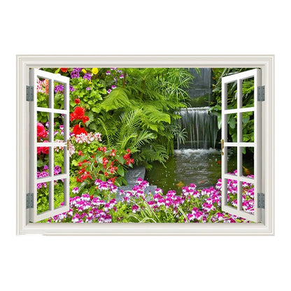 Window Effect Landscape Poster Bedroom Seascape Sea View Canvas Painting and Prints Wall Art Picture for Living Room Home Decor