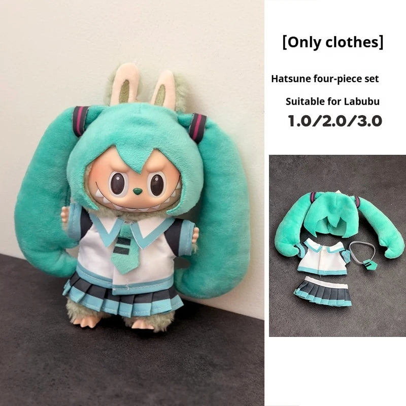 In Stock For 17 Cm V1/V2/V3 Ropa Lafufu Clothes Fried Shrimp Onesie Explosion Cute Animal Clothes Outfit Display Kawaii Gift