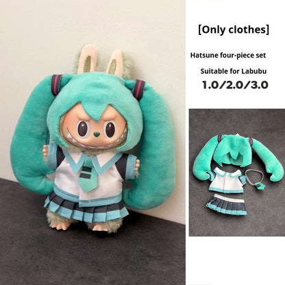 In Stock For 17 Cm V1/V2/V3 Ropa Lafufu Clothes Fried Shrimp Onesie Explosion Cute Animal Clothes Outfit Display Kawaii Gift