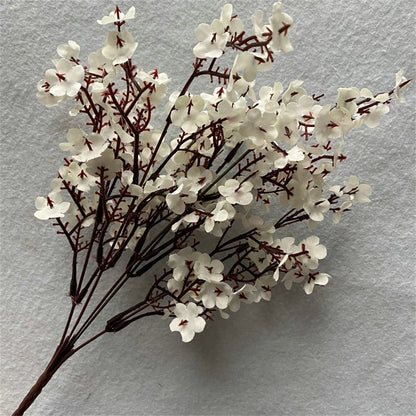 Fleurs artificielles Gypsophila en soie rose 30CM, petits bouquets, 5 fourchettes, décoration de salon, Vase de fausses plantes pour mariage à domicile