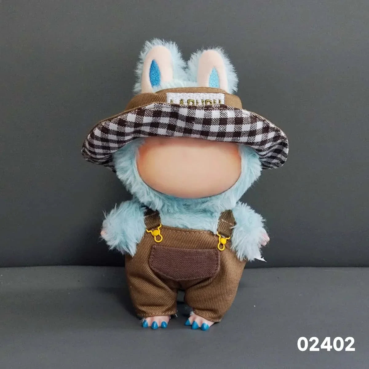 15-17cm Lafufu Doll Clothes - Monster Outfit Accessories, DIY Costume Set, Kids Gift, Pink Bunny Jumpsuit for V1 V2 V3 Dolls