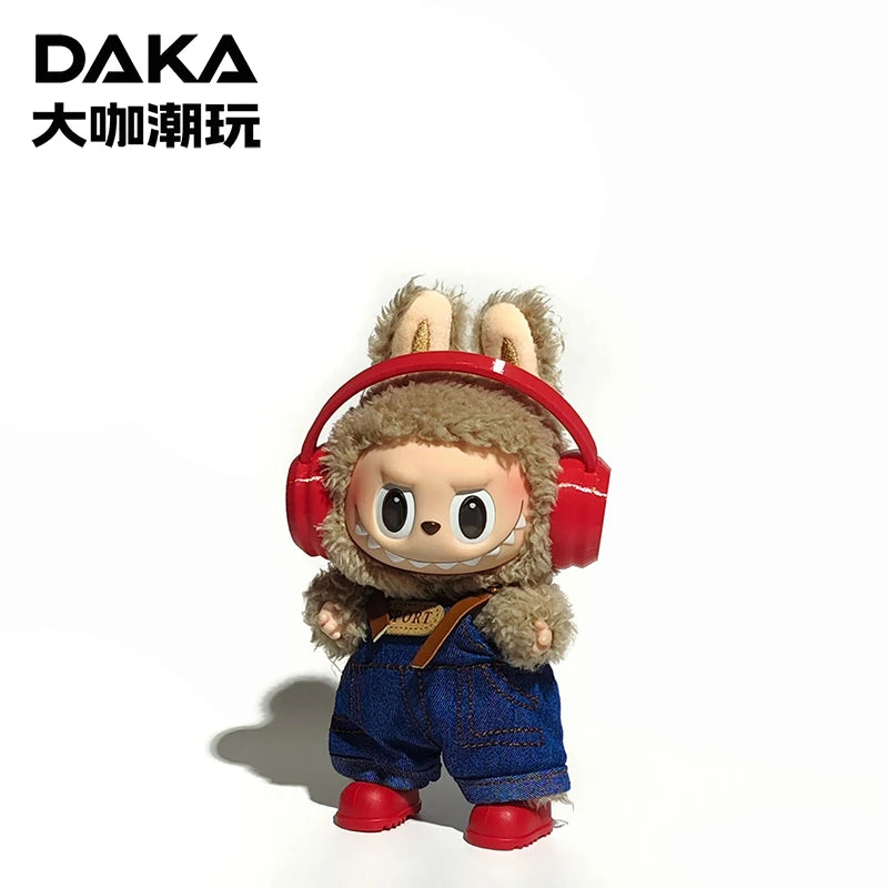 Lafufu Doll Cloth Replacement  Clothes Eyeglasses Overalls Shoes Headset for One Two Three Generations Accessories