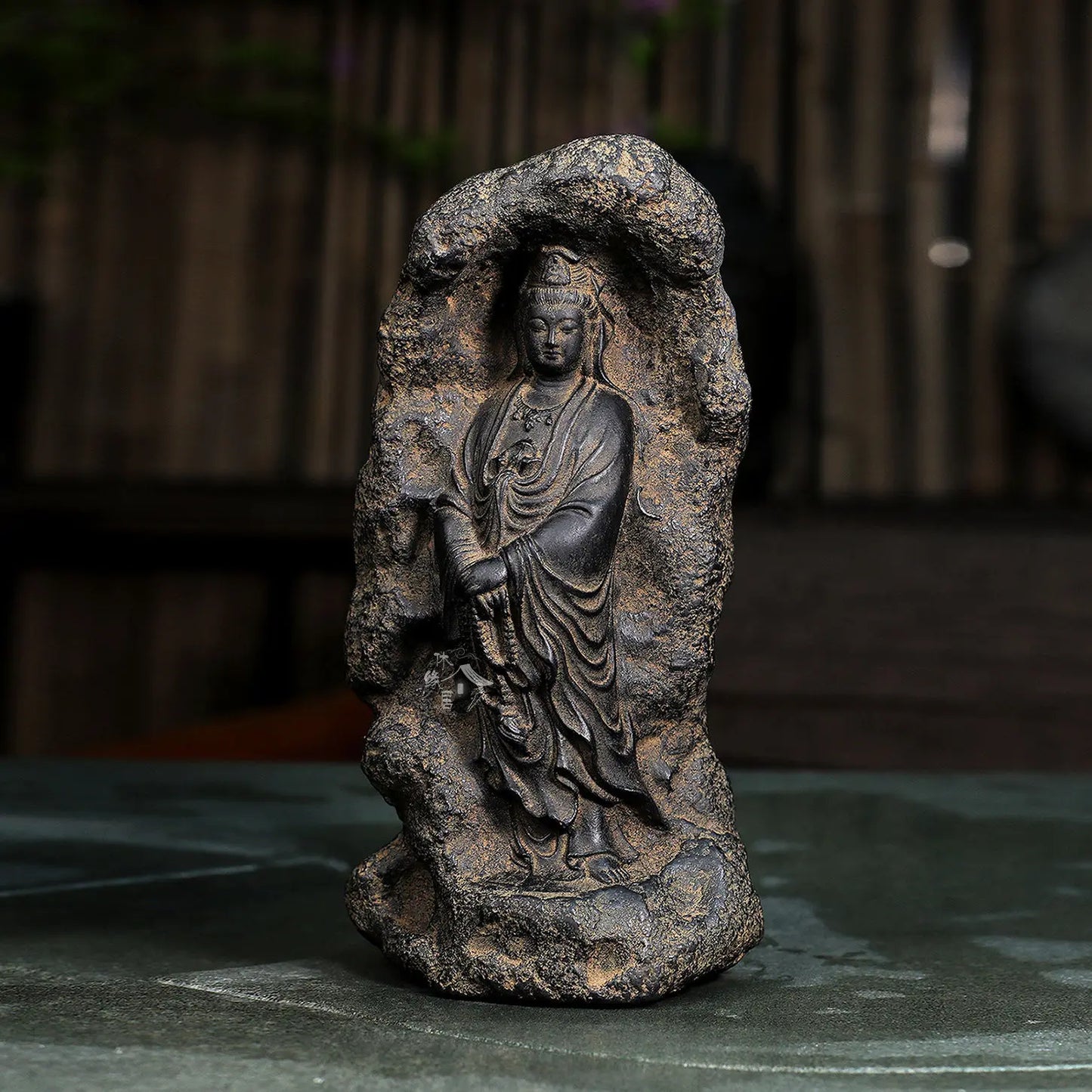 Puci Guanyin Zen Decorative Buddha Ornaments Retro Home Living Room Study Tea Room Table Decoration Accessories Art Figurine