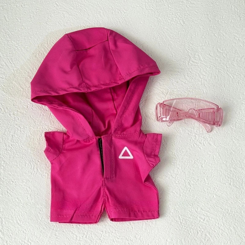 Clothes for Labubu Jackets 17cm Outfit Accessories for The Monster Korea Kpop Idol V1/V3 Commando Jacket Clothing Pendant Mp5