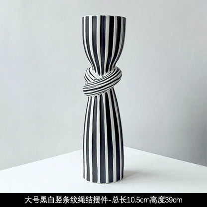 Livetai Wabi-Sabi Ceramic Abstract Sculpture,Handmade Irregular Decorative Ornament for Modern Home Decor, Bookshelf, Bar,