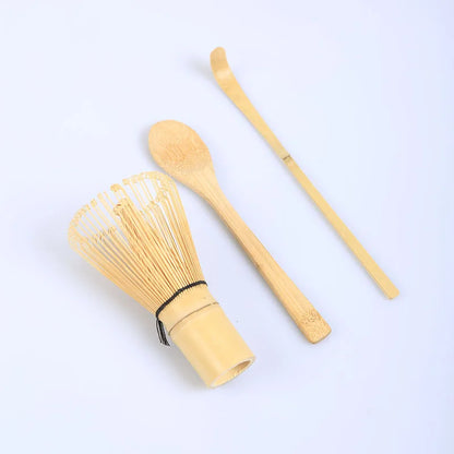 3PCS  Bamboo Whisk Tea spoon Matcha Whisk Tea Spoon And Scoop Tea-making Tools