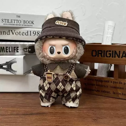 Mini Plush Doll'S Clothes Outfit Accessories For  Exo 15-17cm Lafufu Idol V1 V2 Overalls Set Clothing Gifts In Stock