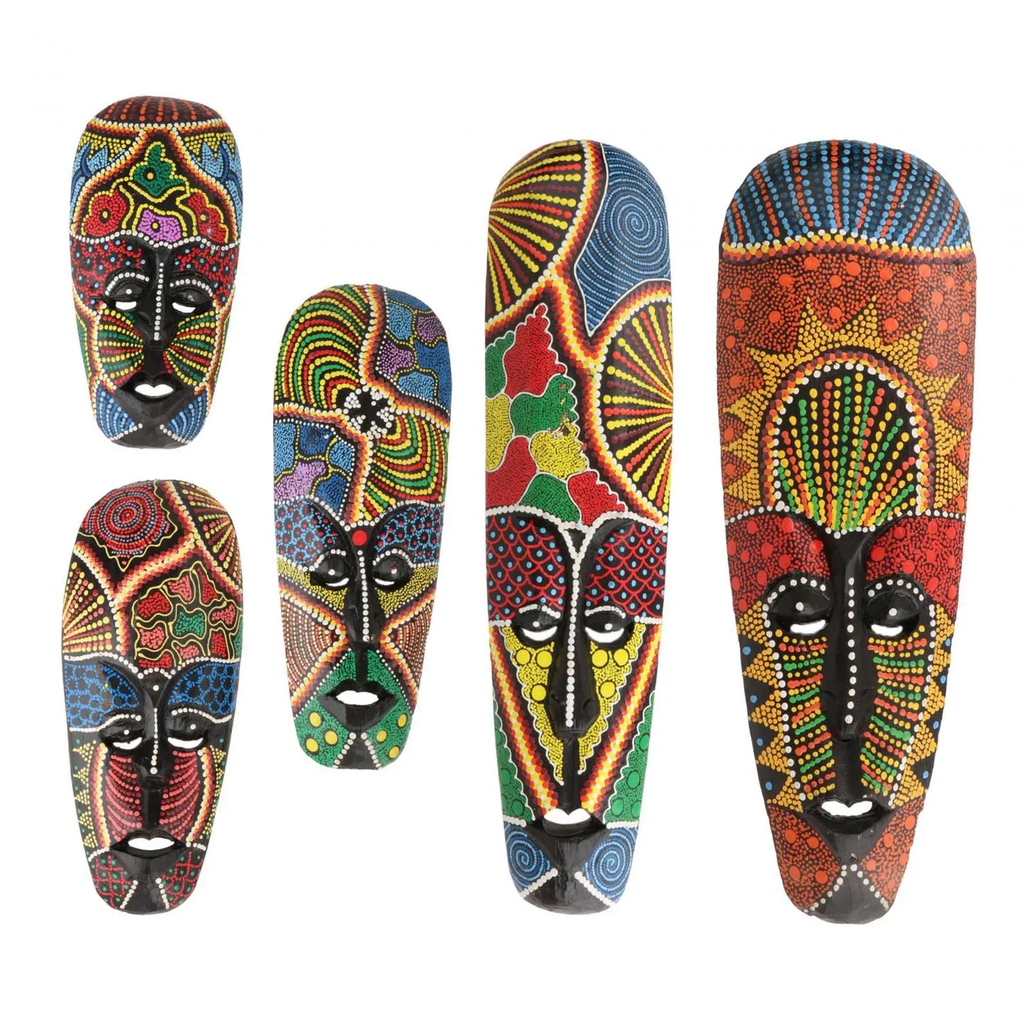 African Mask Wall Hanging decor African style walls Hanging Wooden African Mask