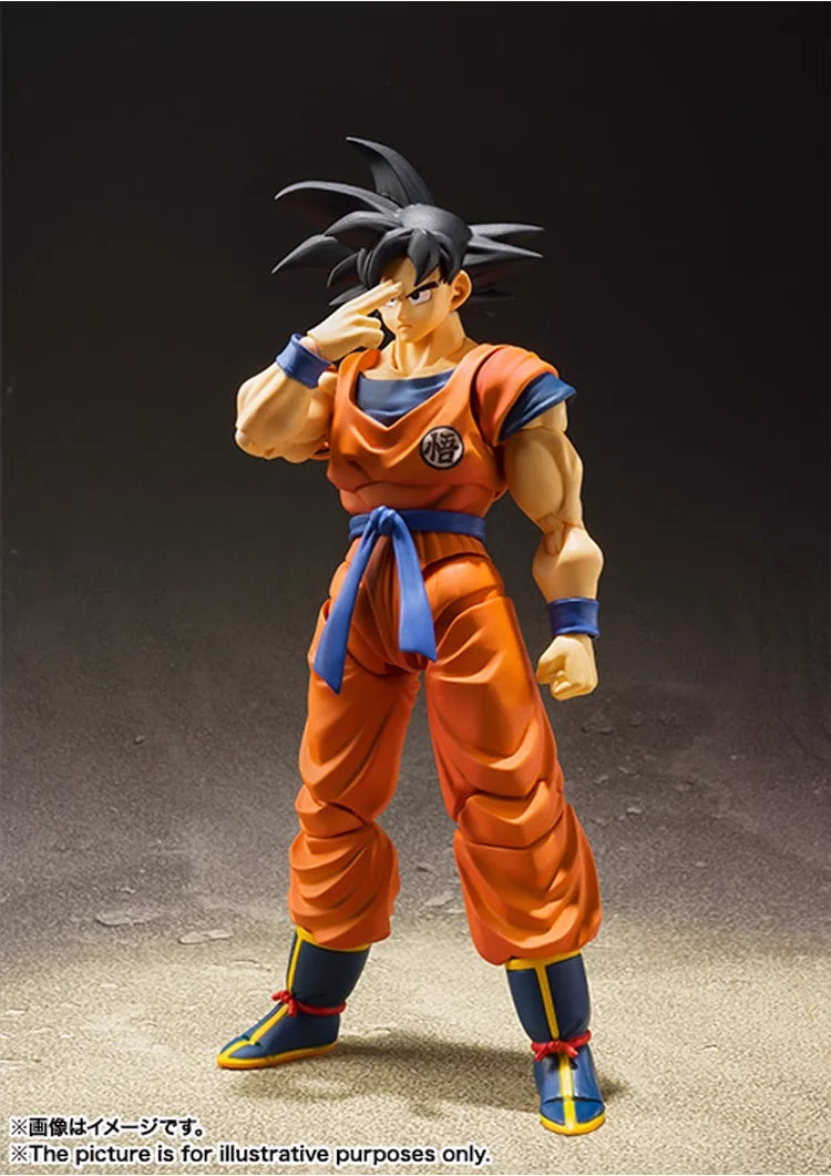 Figurine originale BANDAI SHFiguarts Goku Kakarotto Dragon Ball, jouets authentiques SHF Super Saiyan, Figurine d'action mobile, cadeau