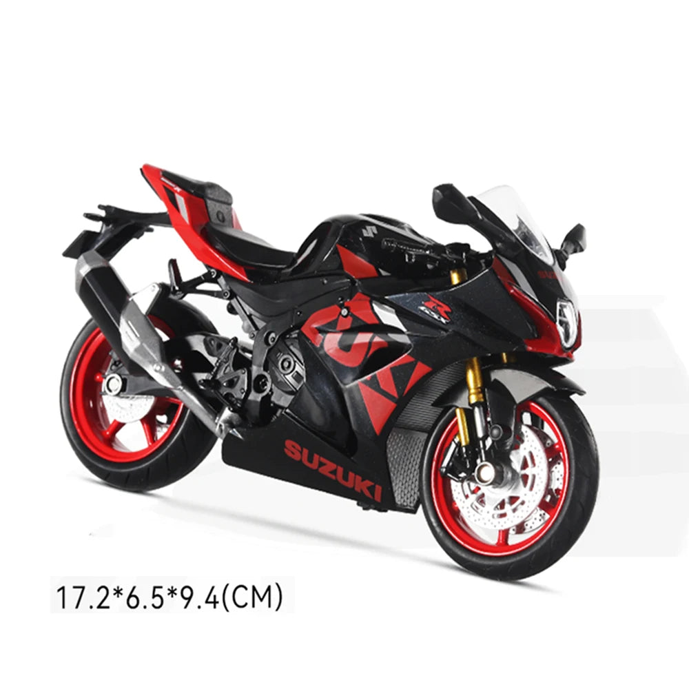 1:12 Alloy Diecasts Suzuki GSX R1000R Motorcycles Car Model Toys Tail with Shock Absorption Vehicles Models Child Birthday Gifts