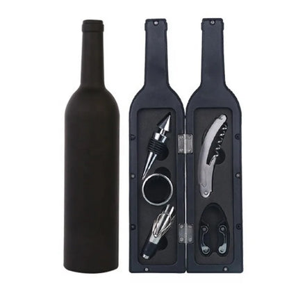 Wine Bottle Opener Set Multi-function Wine Opener Set  Bar Sets Gift Bottle-Shaped Holder Bottle Opener Gift Bar Accessories