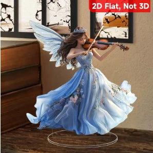 1PC Fairy Violin Ornament - A Versatile Desktop Decoration Suitable for Home, Windows, and Parties - Perfect for Christmas