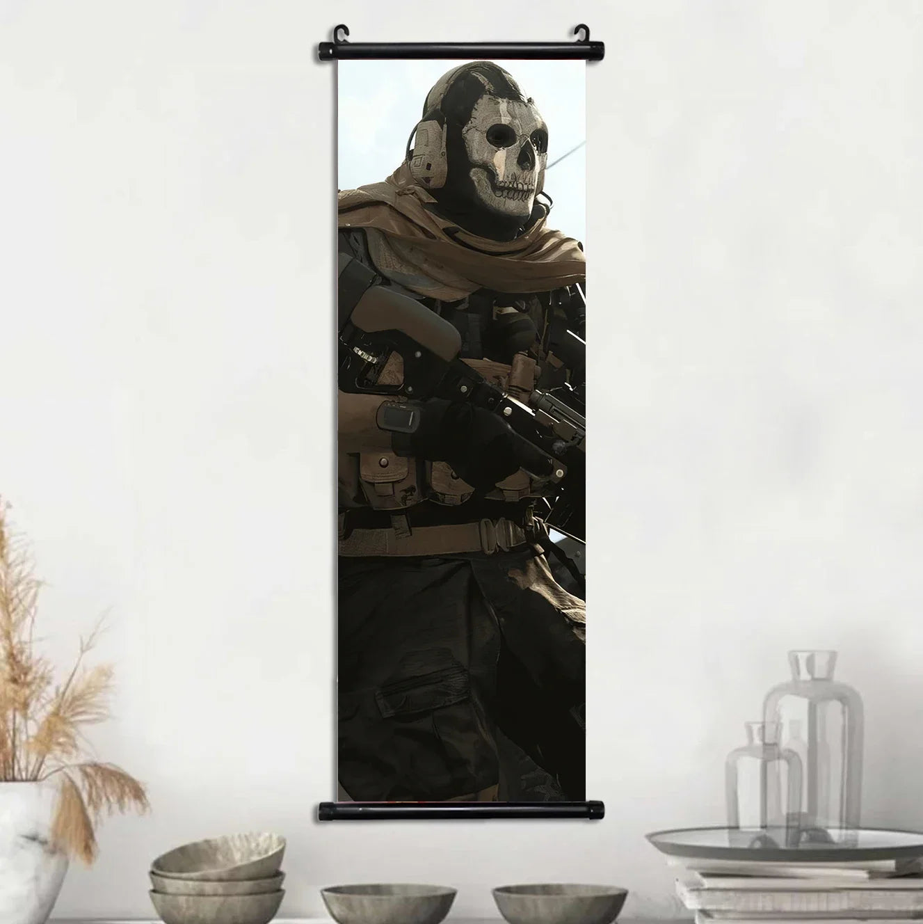 HD Hanging Scroll Call Of Duty Painting Modern Wall Artwork Simon Riley Picture Print Canvas Game Poster Home Decor Living Room