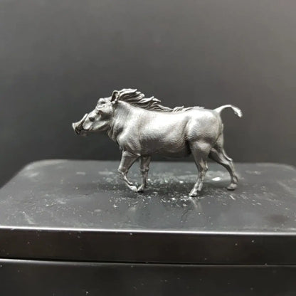 Mini Brass Wild Boarornaments Study Desk Bookcase Decorations Small Animal Sculpture Decoration Crafts Home Decor Accessories