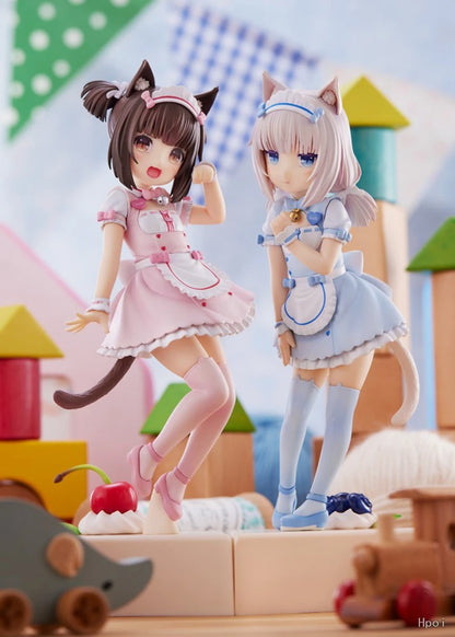 18cm NEKOPARA Anime Figur Kawaii Mädchen Chocola Action Figure Nette Maid Vanille Figur PVC Sammlung Modell Puppe Spielzeug Geschenke