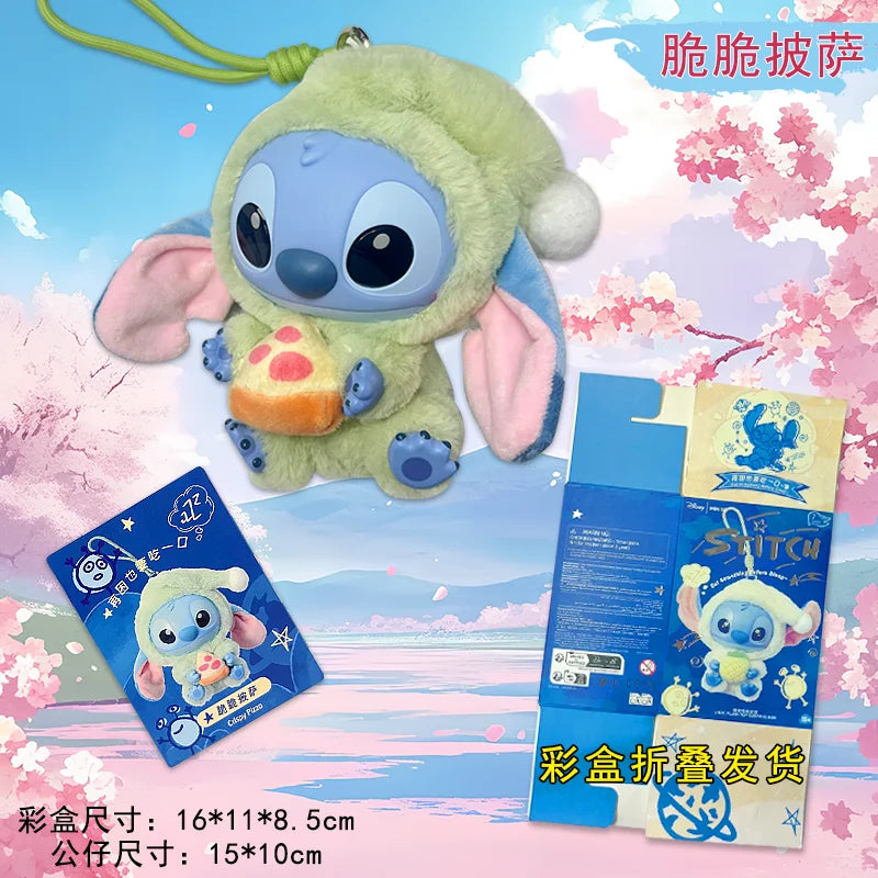 Copy Disney Stitch Eat Something Before Sleep Series Vinyl Blind Box Kawaii Stitch Figure Blind Box Desk Decor Ornament Gift