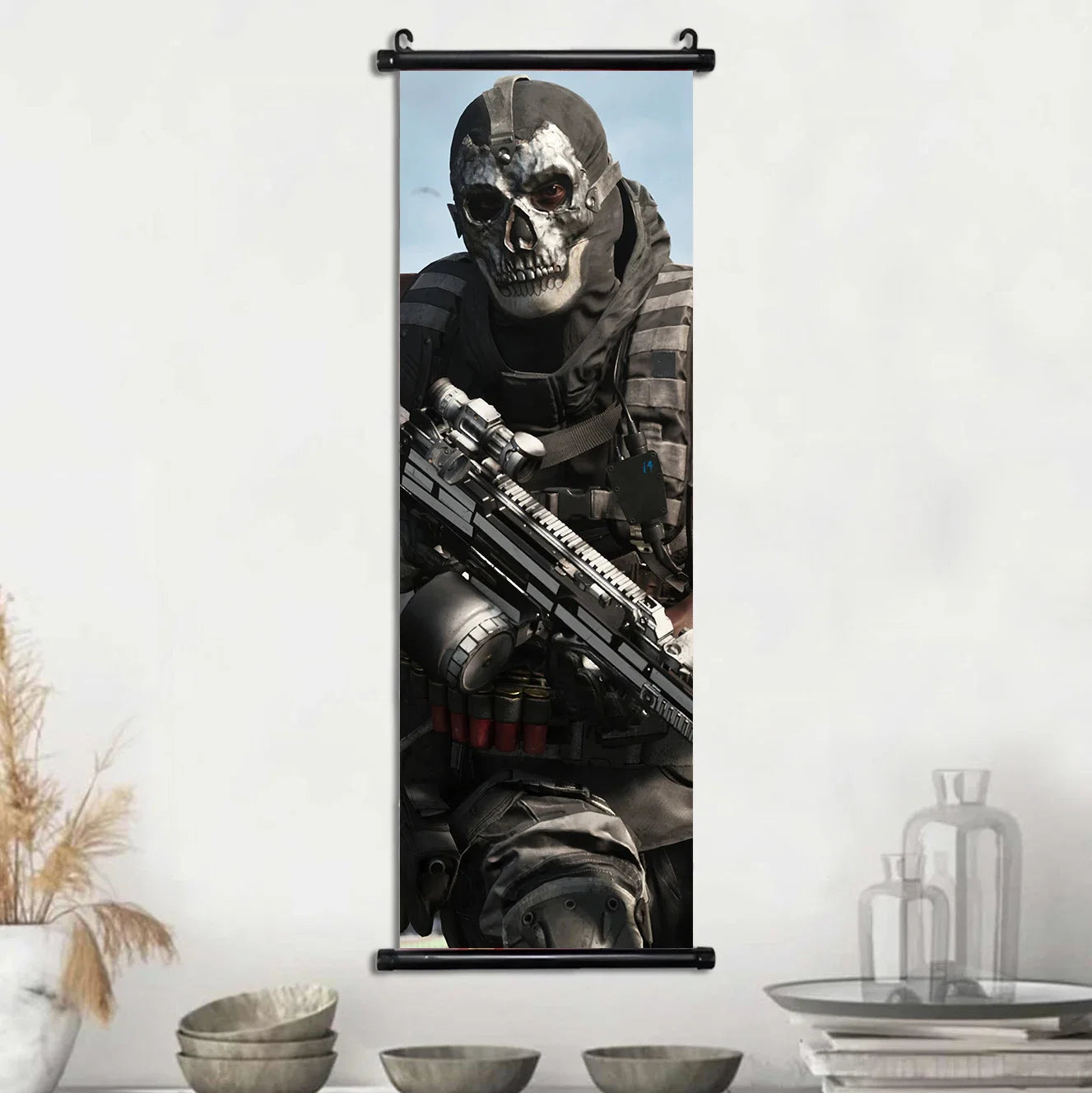 HD Hanging Scroll Call Of Duty Painting Modern Wall Artwork Simon Riley Picture Print Canvas Game Poster Home Decor Living Room