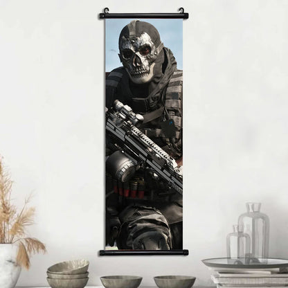 HD Hanging Scroll Call Of Duty Painting Modern Wall Artwork Simon Riley Picture Print Canvas Game Poster Home Decor Living Room