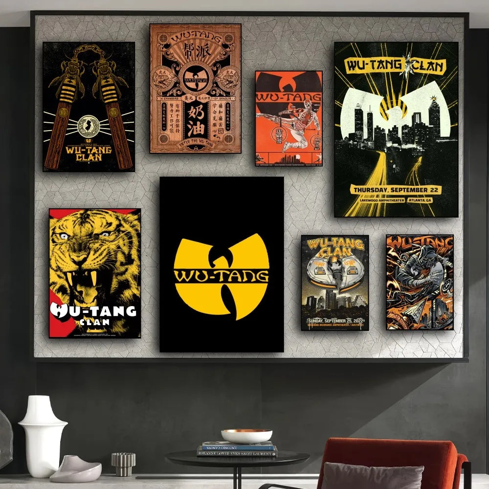 Wu-T-Tangs Clan Poster Prints Wall Pictures Living Room Home Decoration