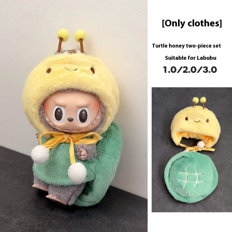 In Stock For 17 Cm V1/V2/V3 Ropa Lafufu Clothes Fried Shrimp Onesie Explosion Cute Animal Clothes Outfit Display Kawaii Gift