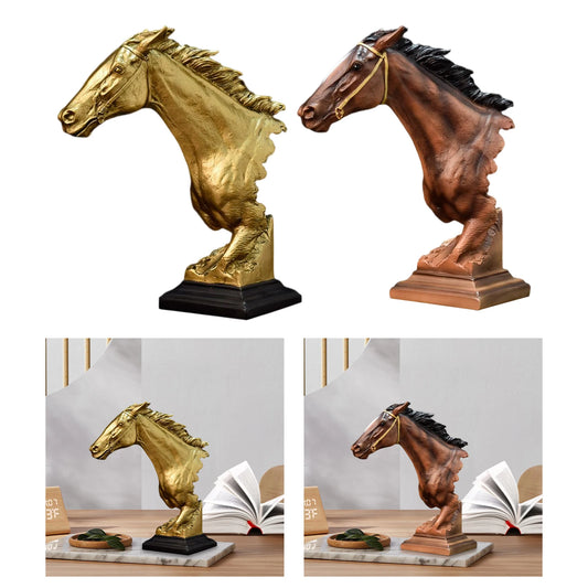 Nordic Creative Resin Animal Crafts Home Wine Cabinet Living Room OfficeHorse Decorations Small Ornaments Art Sculpture