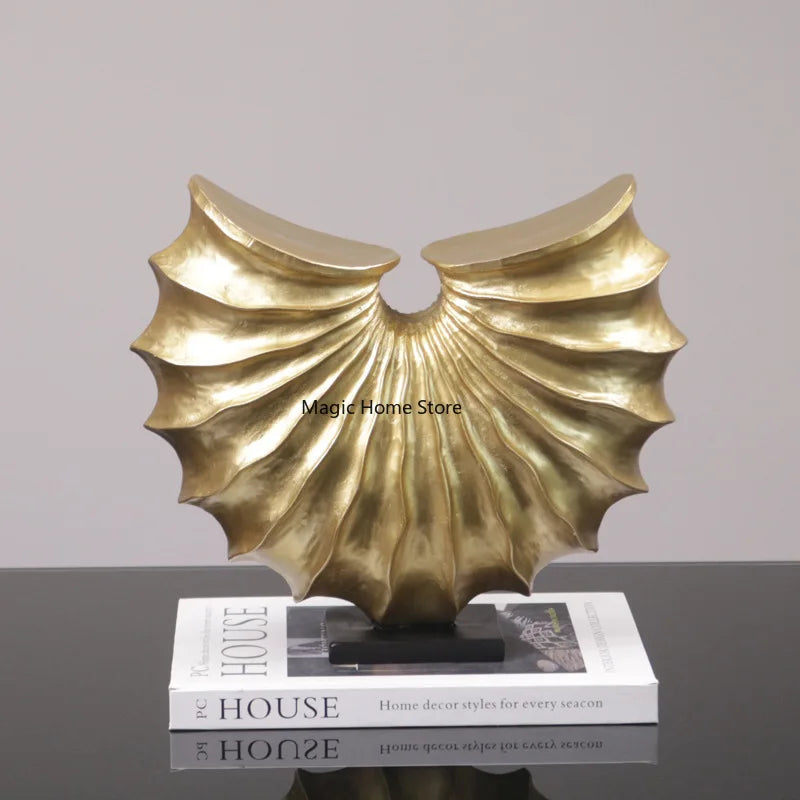 Resin Whelk Statue Handicraft Home Decoration Nordic Modern Decorative Figurines for Office Living Room Bookshelf Decoration