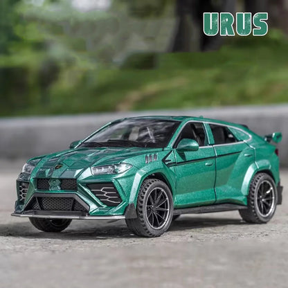 1:32 Scale Lambor URUS Sian Metal Model Car Diecast Toys Doors Opened Sports Car Music Light Vehicles Toy Boys Collectible Gifts