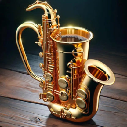 New Unique Musical Instrument Coffee Mug Creative Mug Milk Cup High-End Gift Desktop Ornaments