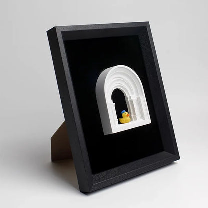 Nordic Ins Architectural Plaster Sculpture Art Luxury Niche Three-Dimensional Modern Simple Desktop Ornament Decorative Painting