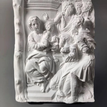 "Adoration Of The Magi" Gypsum Model Desktop Ornaments Art Figurine Modern Home Luxury Decoration Livingroom Sculpture Crafts