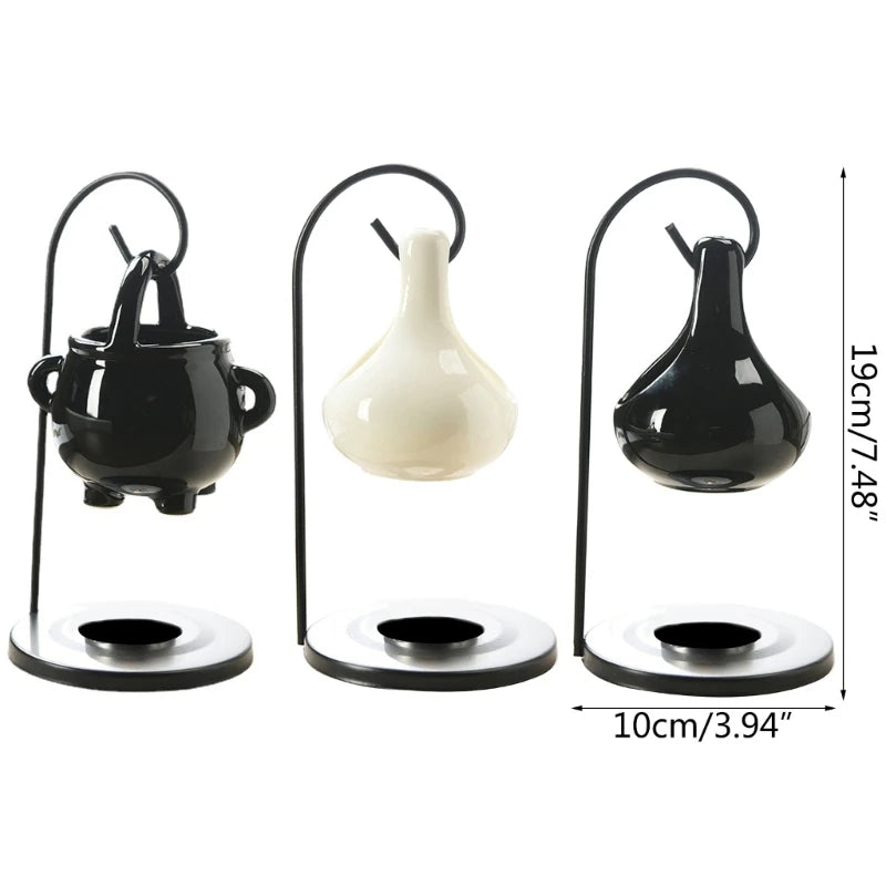 Essential Oil Burners Wax Melt Burners Diffuser Scented Candle Tealight Holder Meditation Gift Home Bedroom Decoration【