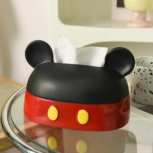 Cartoon Cute Mickey Tissue Box Living Room Tea Table Desktop Decoration Dining Room Decoration Mickey Mouse Paper Box
