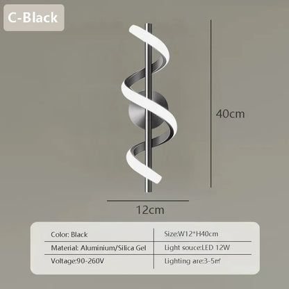 Modern LED Wall Lamp Nordic Gold Bedroom Bedside Wall Lights With Plug Wall Sconce For Minimalist Entryway Corridor Aisle lights