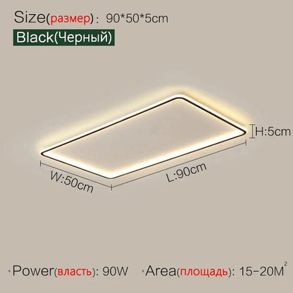 Ultrathin LED Ceiling Lamp Living Room Ceiling Light with Remote Control Modern Bedroom Dining Room Home Decor Lighting Fixture