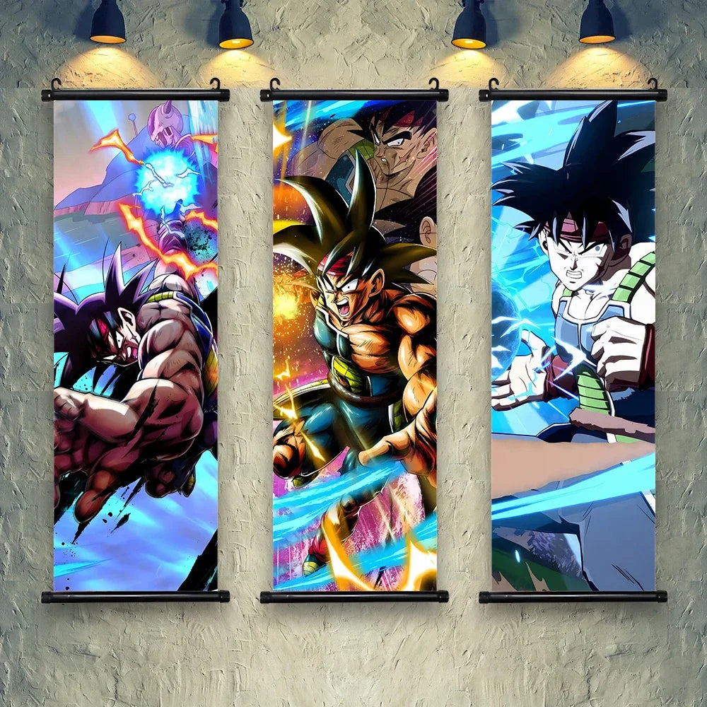 Dragon Ball Goku Poster Painting Birthday Gifts Wall Art Living Room Decoration Paintings Modular Bejita Hanging Scrolls Decor