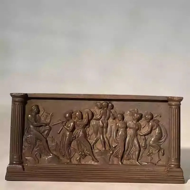 European Retro Statues Sculptures Desk Incense Ornaments Home Decor Gift Living Room Decorative Crafts Retro Study Room Statue