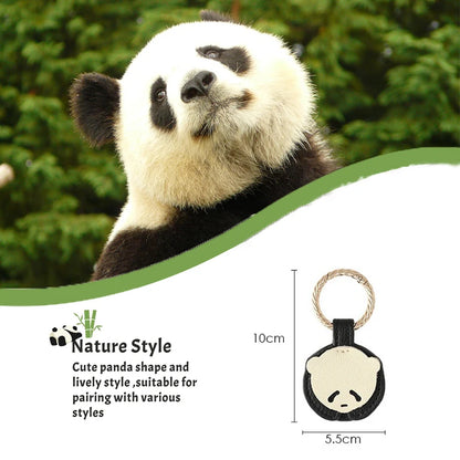 Magnetic Hat Clip for Travel On Bag Backpack Cute Panda PU Leather Hat Holder Hands-free Magnet Hat Keeper Clip for Handbag