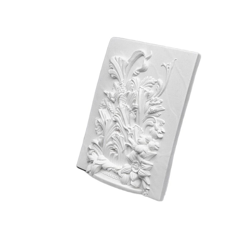 Gypsum Three-Dimensional Relief Hanging Picture Frame Picture Heart Porch Home Decoration Luxury Art Figurine Decor Ornament