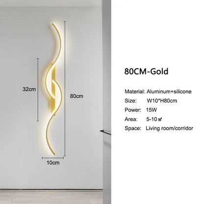 Indoor LED Wall Lights Wall Lamps for Bedroom Bedside Wall Sconces Black Gold White Indoor Lighting for Corridor Aisle Balcony