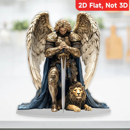 1 Holy Archangel Michael Desktop Decoration, Hanging Pendant, Suitable for Home and Office, Z Decorative Pendant, Perfect Gift