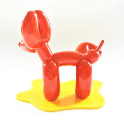 New Peeing Balloon Dog Sculpture Resin Crafts Animal Statue Home Room Decor Office Decoration Nordic Sculptures and Figurines