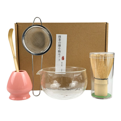 5PCS/Set Japanese-style Matcha Bowl , Spoon, Tea Whisk, Sieve Mesh, Perfect Gift For Ceremony, Traditional Decoration