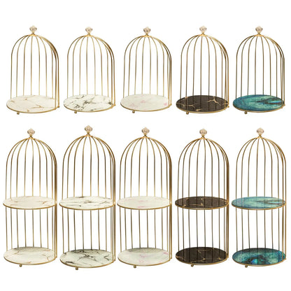 Perfume Rack, Makeup Organizer, Jewelry Display Stand Luxury Holder Cosmetics Shelf Tray for Vanity, Desktop,