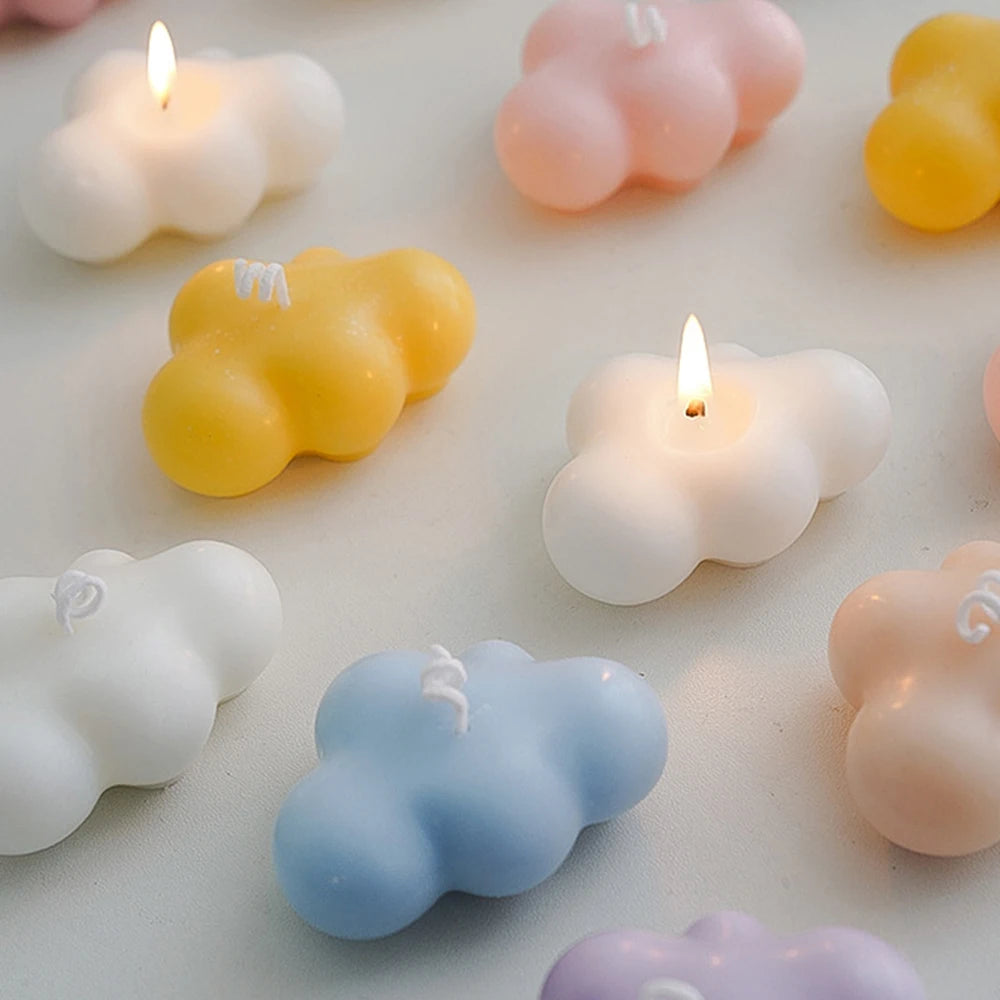 Cloud Shape Scented Aromatic Candles Natural Soy Wax Candles Peach Oolong Aromatherapy Candle Wedding Home Decoration Gift Box