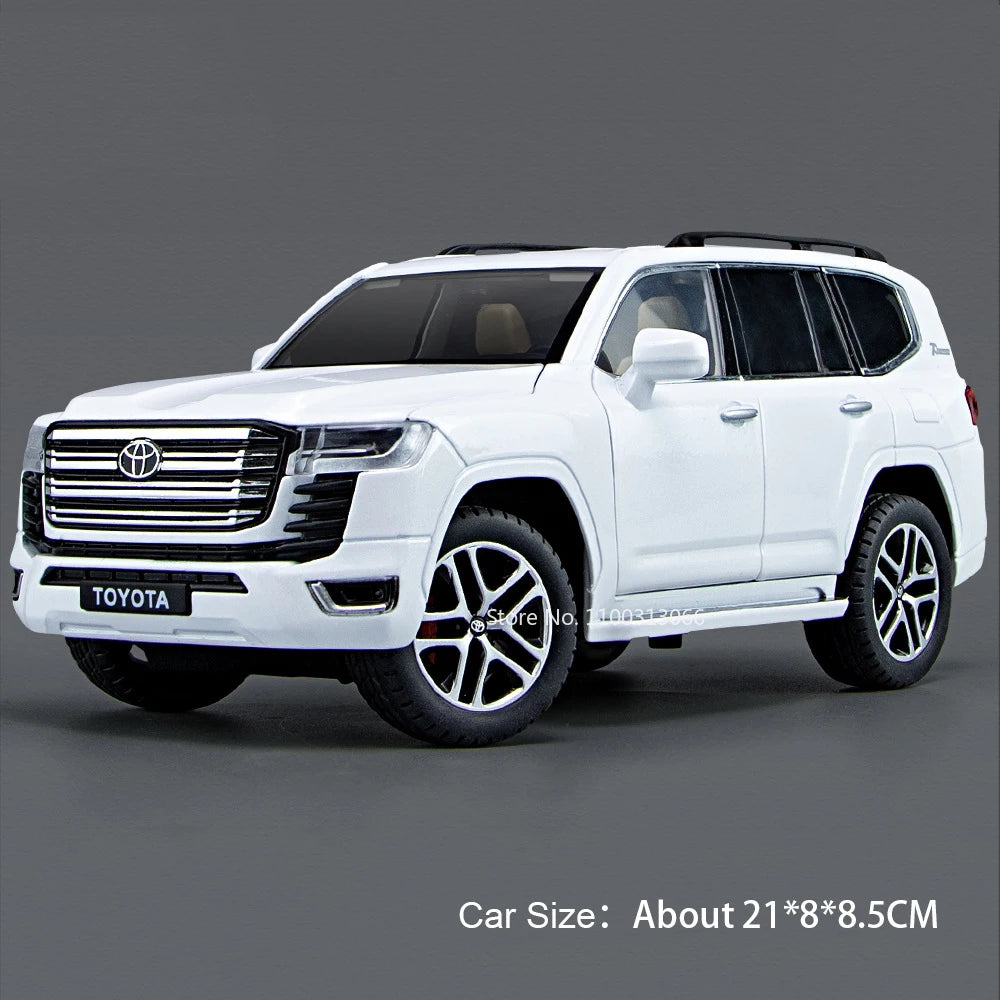 1:24 Land Cruiser Prado LC250 Models Alloy Cars Toys 6 Doors Opened Miniature Car Wheel Pull Back Vehicles Boys Perfect Gifts