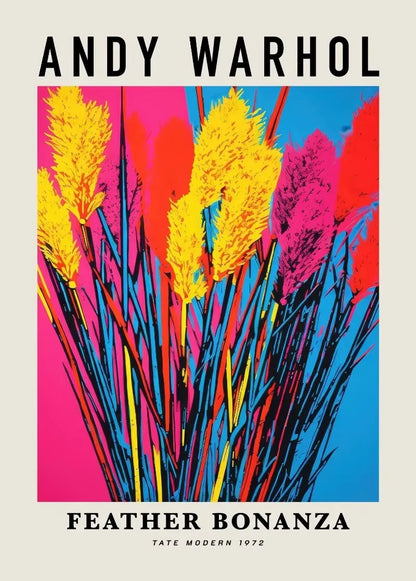 Andy Warhol Artwork Flowers Tulip Sunflowers Daisies Peony Abstract Poster Canvas Paintings Wall Art Pictures Home Decor